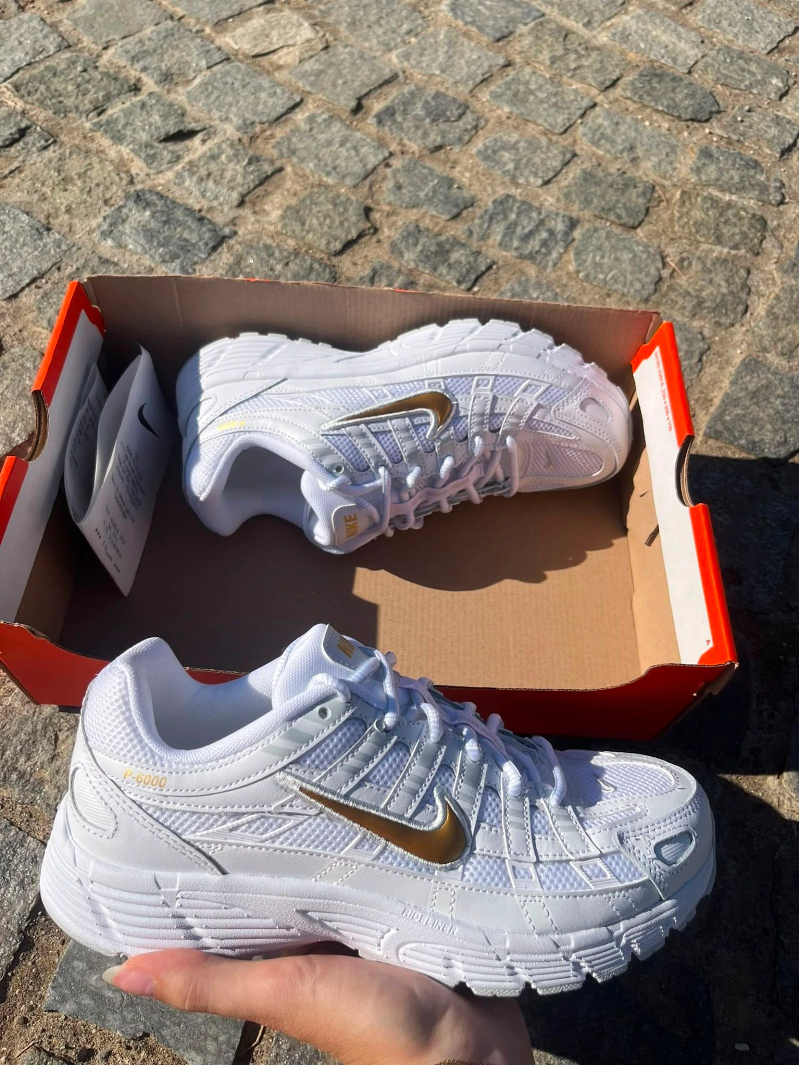 Nike P-6000 Blanco Oro Nuevas Auténticas Talla 38.5 Zapatillas Hombre Mujer Con Caja – photo 2